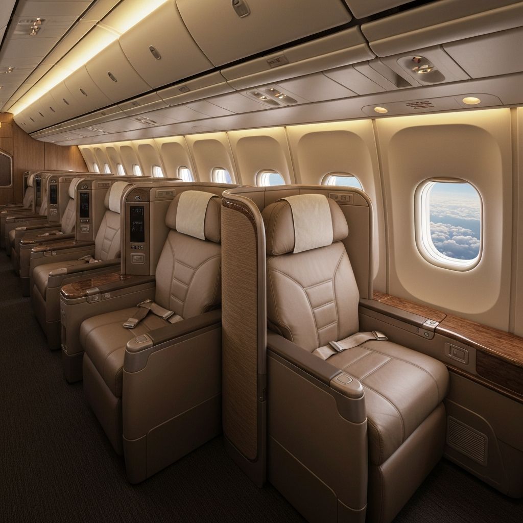 First class flight experience